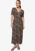 Leopard Print Maxi Dress - Beige/Black / 42 image