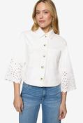 Embroidery Detail Jacket - White / 40