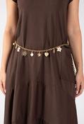 Golden Chain Belt - Beige / F/S image