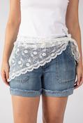 Floral Lace Scarf - White / F/S image
