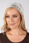 Floral Lace Scarf - Beige / F/S image