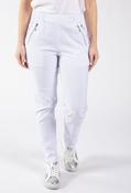 Relaxed Fit Pull On Trousers - White / 20
