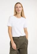 Mesh Detail T-Shirt - White / L image