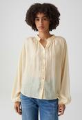 Fabrielle Oversized tunic blouse - Honey Butter / 40 image