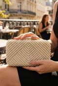 Pearl and Diamante Clutch Bag image