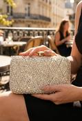 Diamante Drop Clutch Bag image
