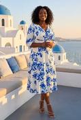 Helena Curve+ Midi Dress - Ivory / 22 image