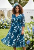 Helena Curve+ Midi Dress - Navy / 12 image