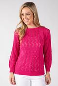 Ines Knit Jumper - Magenta / 10 image