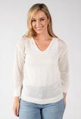 Solene Crochet Knit Jumper - White / 14 image