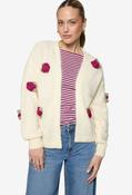 Floral Knit Cardigan - Patch Cream/Pink / L