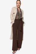Wide Leg Belted Trousers - Chicory Coffee / 40 image