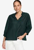 Textured Slip On Blouse - Green Forest / 40 image