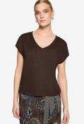 V-Neck T-Shirt - Chocolate / 40 image