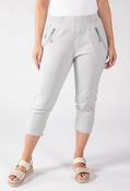 Pull On Capri Trousers - Light Grey / 10 image