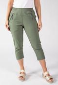 Pull On Capri Trousers - Khaki / 12 image