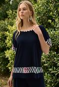 Casual Crew Neck Top - Navy / 12 image