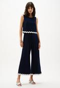 Cropped Sleeveless Jumpsuit - Navy / 8 image