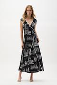 Maxi Wrap Dress - Black / 10 image