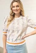 Floral Embroidered Top - Purple / M image
