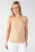 Sleeveless Ribbed Top - Gold / 36 image