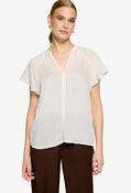 Striped Relaxed Blouse - Off White / 44 image