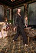 Sparkle Knit Wide Leg Trousers - Bronze / 10 image