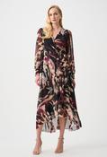 Animal Print Puff Sleeve Dress - Black Mix / 14 image