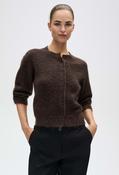 Disille Slim-fit cardigan - Affogato / 40 image