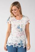 Floral Lace Top - White Mix / 8 image