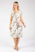 Layered Floral Short Dress - Green/White / F/S image