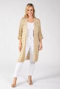 Lurex Knit Longline Cardigan - Gold / F/S