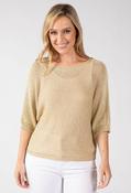 Floral Detail Lurex Knit Jumper image