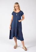 Short Sleeve Summer Dress - Navy / F/S image