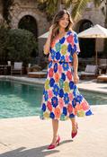 Daisy Plisse Pleated Pop Over Dress image