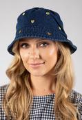 Heart Embroidered Bucket Hat image