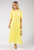 Front Knot Plisse Pleated Dress image
