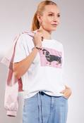 T-shirt with dachshund print - White / 40 image