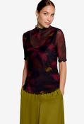 Floral Mesh Top - Black / 44 image