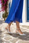 Kitten Sling Back Heel - Silver / 39 image