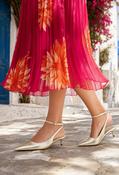 Kitten Sling Back Heel - Gold / 40 image