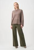 Featherweave Denim Wide Leg Jeans - Khaki / 14 image