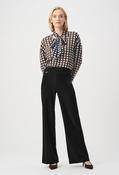 Belted Mid-rise Trousers - Black / 8 image