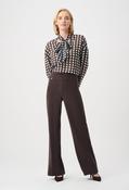 Belted Mid-rise Trousers - Brown / 16 image