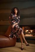 Knee-length Wrap Dress - Pink Mix / 10 image