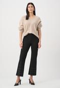 Mid-rise Flare Trousers - Black / L image