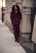 Relaxed Full-length Trousers - Berry / S image