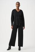 Mid-rise Wide-leg Trousers - Black / XS image
