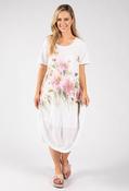 Balloon Hem Floral Dress image