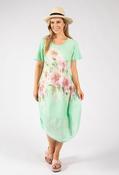 Balloon Hem Floral Dress image